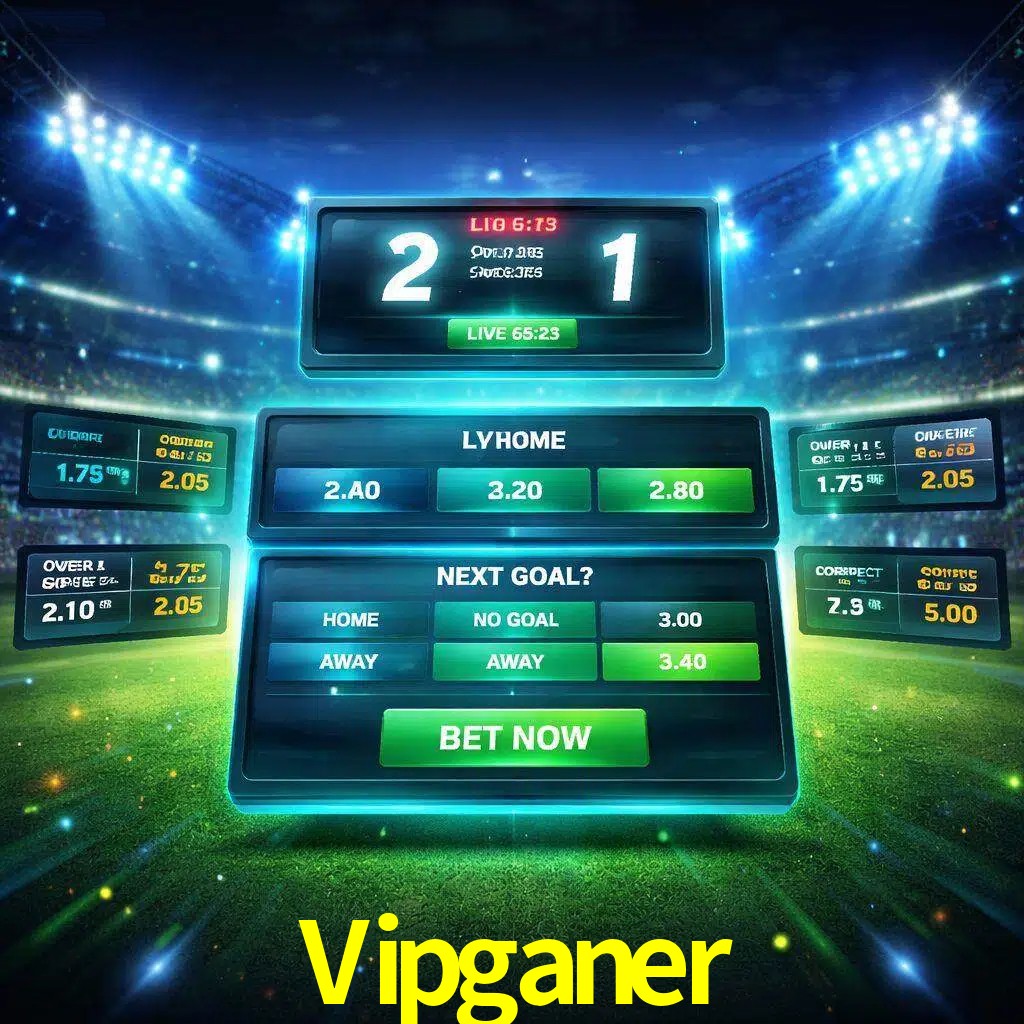 Vista de apuestas en vivo Vipganer durante un partido en curso