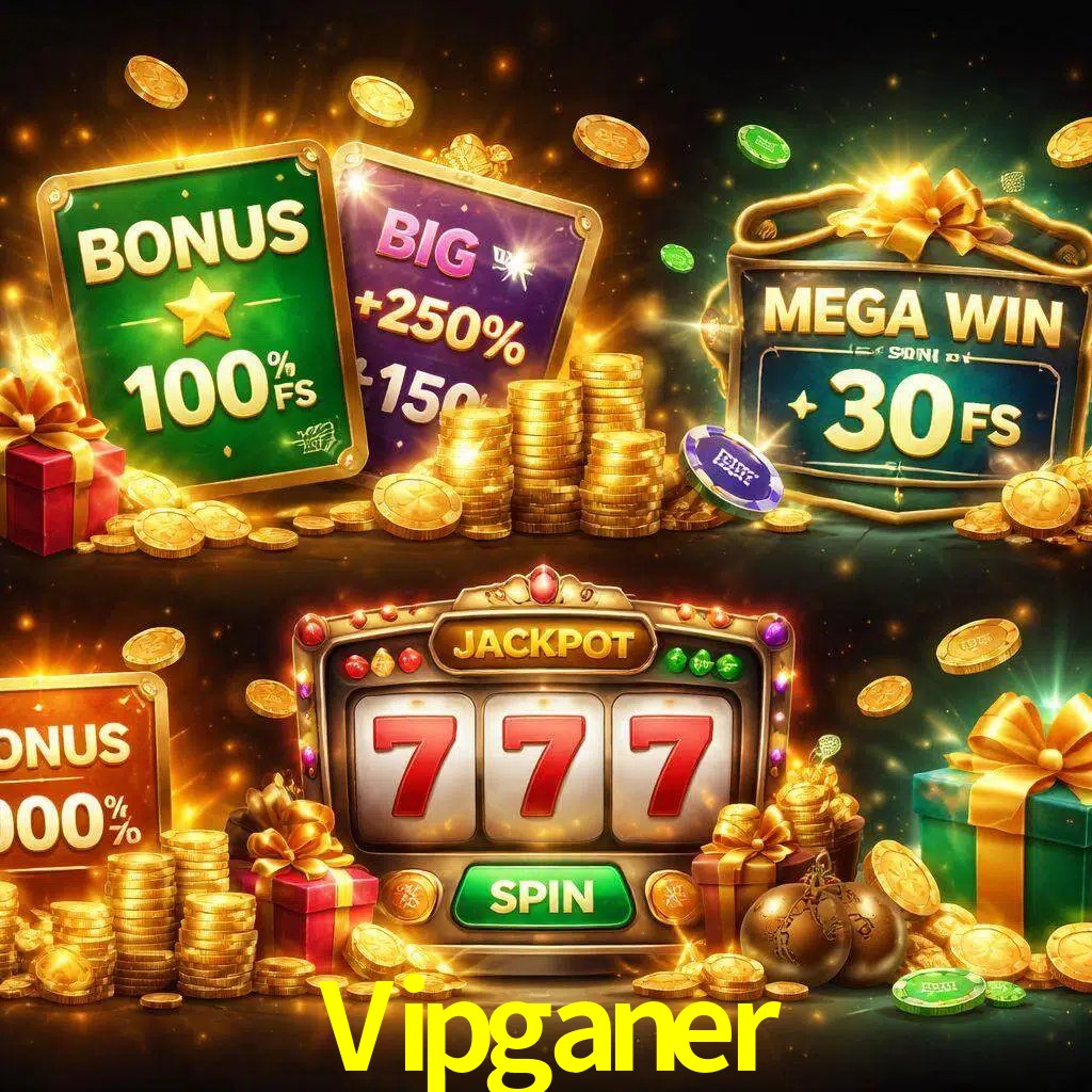 Tipos de bonos Vipganer incluyendo recompensas de bienvenida y promociones continuas
